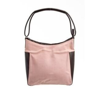 Gucci Pink Canvas One Shoulder Bag with Leather Detail